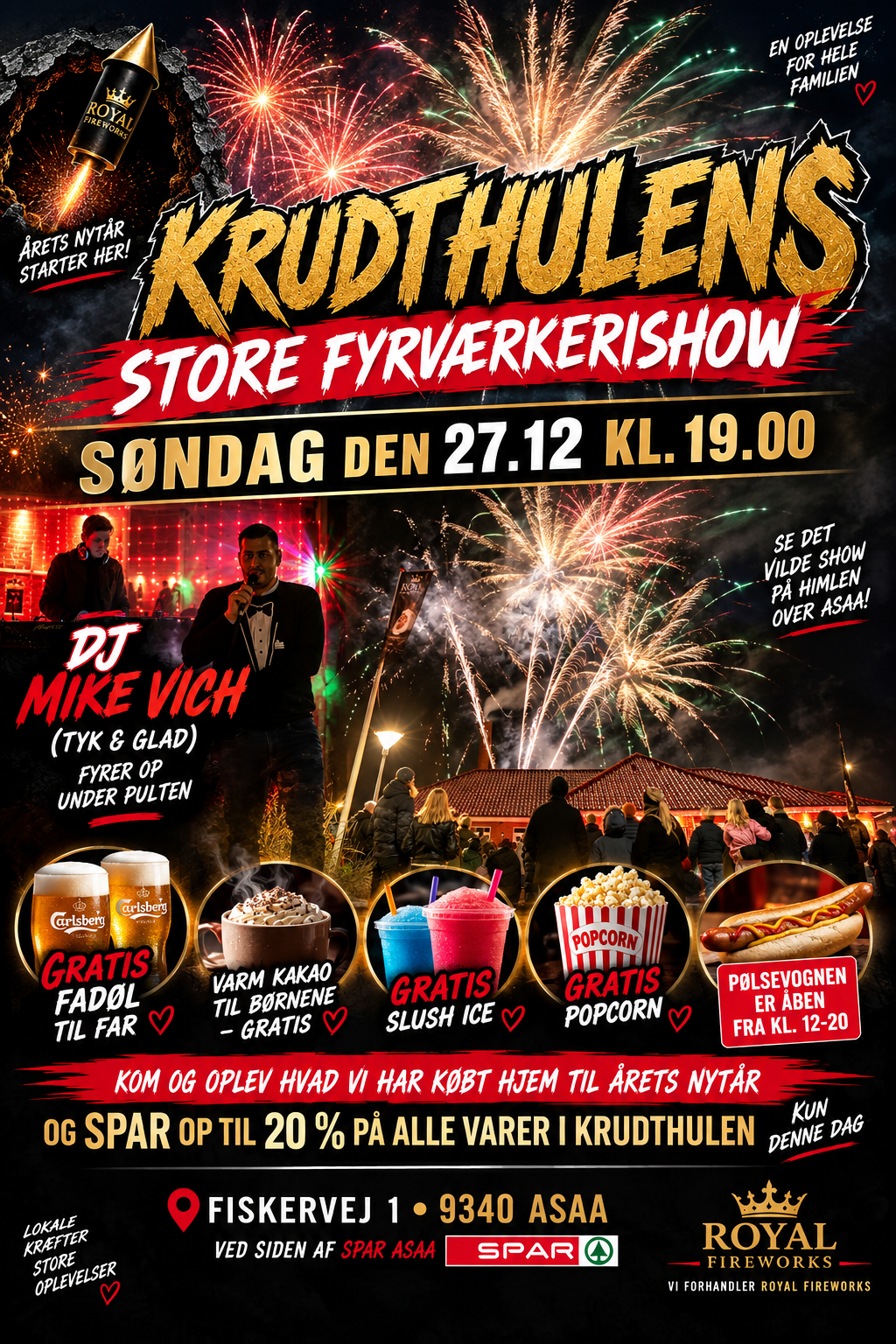 🎆 KRUDTHULENS STORE FYRVÆRKERISHOW 2026 🎆