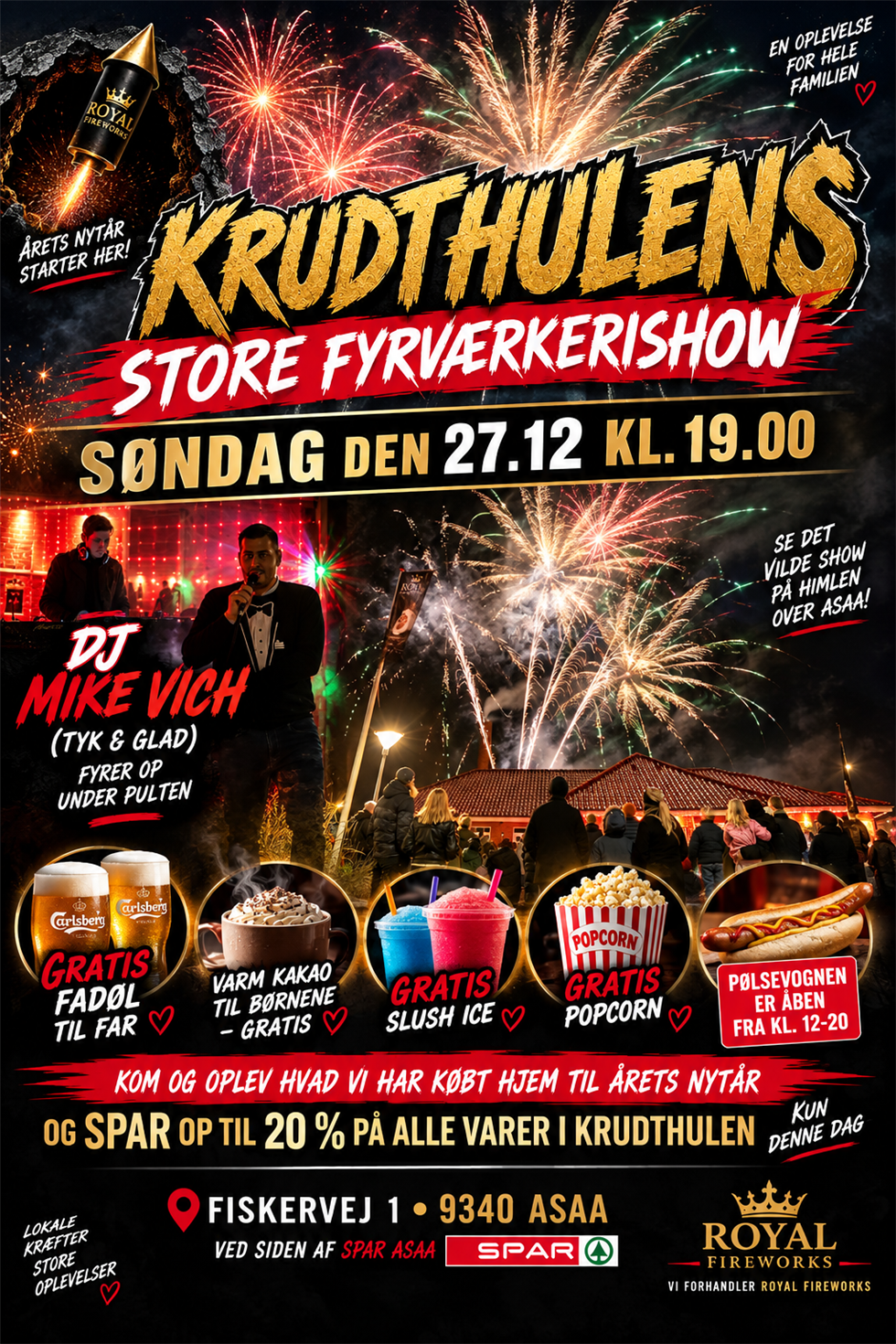 🎆 KRUDTHULENS STORE FYRVÆRKERISHOW 2026 🎆